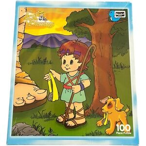 Vintage Lil Blessings David and Goliath 100 Piece Puzzle Roseart
